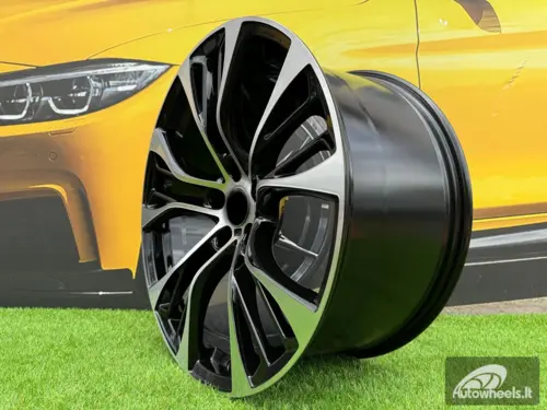 Ratlankis R20x11  5X120  ET  37  74.1  BK851  Black Polished (MB)  For BMW  (K4+P)  (Rear+Front)