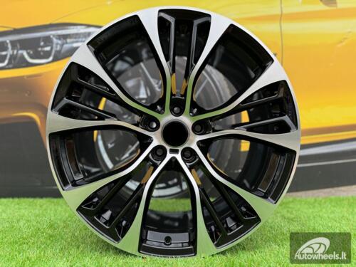 Ratlankis R20x11  5X120  ET  37  74.1  BK851  Black Polished (MB)  For BMW  (K4)  (Rear+Front)