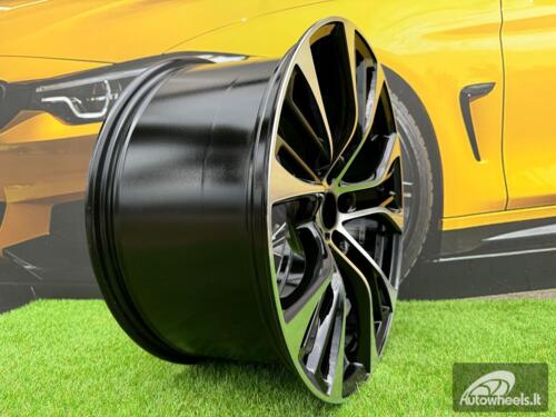 Ratlankis R20x11  5X120  ET  37  74.1  BK851  Black Polished (MB)  For BMW  (K4)  (Rear+Front)