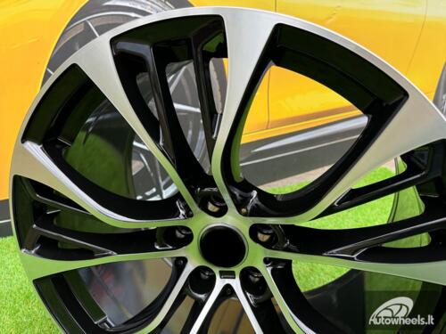 Ratlankis R21x11.5  5X120  ET  38  74.1  BK851  (FR765)  Black Polished (MB)  For BMW  (Z5)  (Rear+Front)