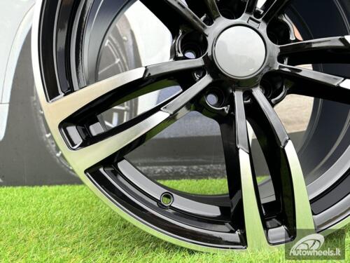 Ratlankis R19x8.5  5X120  ET  35  72.6  BK855  (BY1121)  Black Polished (MB)  For BMW  (P+Z2+Z3)