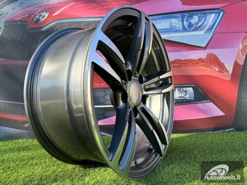 Ratlankis R19x8.5  5X120  ET  35  72.6  BK855  (BY1121)  Grey Polished (MG)  For BMW  (P+Z1)  (Rear+Front)