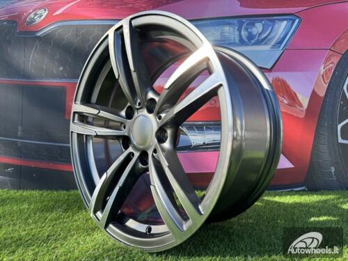 Ratlankis R19x8.5  5X120  ET  35  72.6  BK855  (BY1121)  Grey Polished (MG)  For BMW  (Z1)  (Rear+Front)