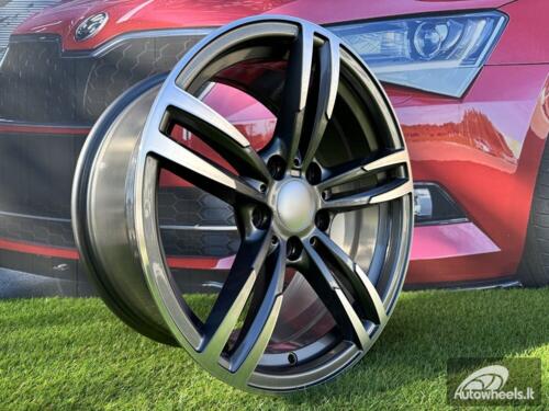 Ratlankis R19x8.5  5X120  ET  35  72.6  BK855  (BY1121)  Grey Polished (MG)  For BMW  (Z1)  (Rear+Front)