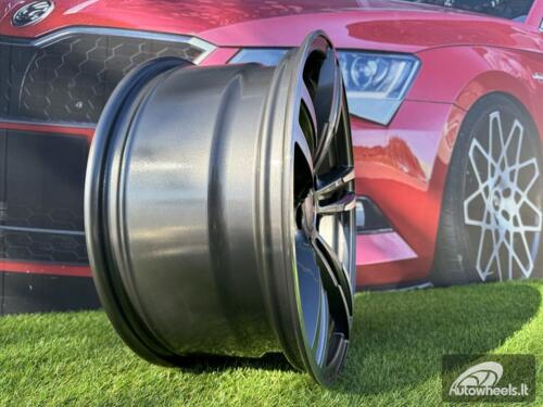 Ratlankis R19x9.5  5X120  ET  40  72.6  BK855  (BY1121)  Grey Polished (MG)  For BMW  (Z1)  (Rear+Front)