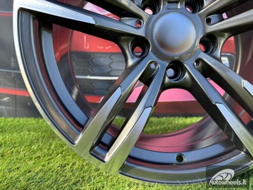 Ratlankis R19x9.5  5X120  ET  40  72.6  BK855  (BY1121)  Grey Polished (MG)  For BMW  (Z1)  (Rear+Front)