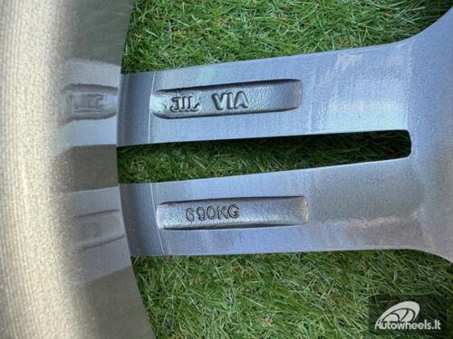 Ratlankis R19x9.5  5X120  ET  40  72.6  BK855  (BY1121)  Grey Polished (MG)  For BMW  (Z1)  (Rear+Front)