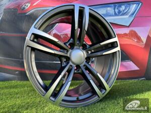 Ratlankis R19x9.5  5X120  ET  40  72.6  BK855  (BY1121)  Grey Polished (MG)  For BMW  (Z1)  (Rear+Front)