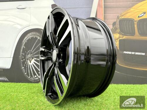 Ratlankis R18x8  5X120  ET  34  72.6  BK855  (BY1121)  Black Polished (MB)  For BMW  (Z2)