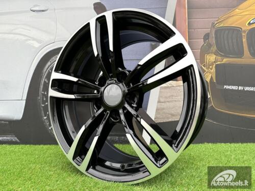 Ratlankis R18x9  5X120  ET  40  72.6  BK855  (BY1121)  Black Polished (MB)  For BMW  (P)  (Rear+Front)