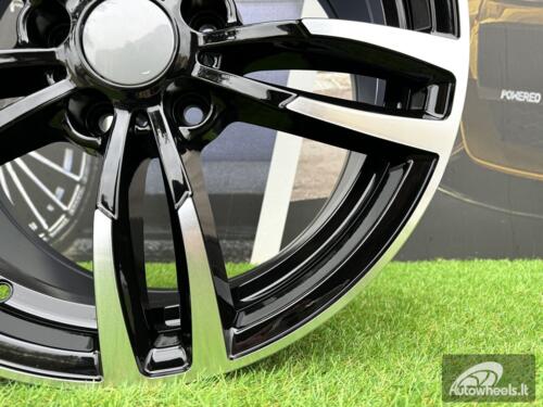 Ratlankis R18x8  5X120  ET  40  72.6  BK855  (BY1121)  Black Polished (MB)  For BMW  (Z2+Z3+P)  (Rear+Front)