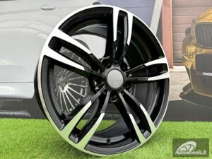 Ratlankis R18x8  5X120  ET  40  72.6  BK855  (BY1121)  Black Polished (MB)  For BMW  (Z2+Z3+P)  (Rear+Front)