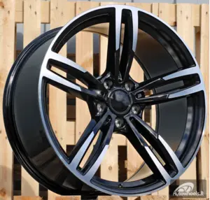 Ratlankis R18x8  5X120  ET  40  72.6  BK855  (BY1121)  Black Polished (MB)  For BMW  (Z2+Z3)  (Rear+Front)
