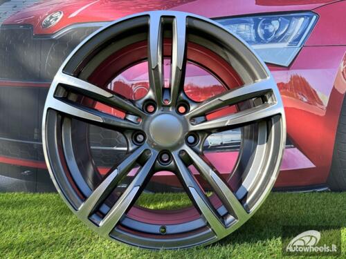 Ratlankis R18x8  5X120  ET  34  72.6  BK855  (BY1121)  Grey Polished (MG)  For BMW  (P+Z1)  ())