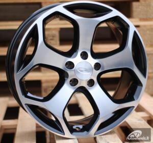 Ratlankis R16x6.5  5X108  ET  50  63.4  BK871  Black Polished (MB)  For FORD  (R)
