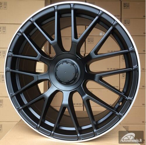 Ratlankis R19x8  5X112  ET  45  66.6  BK912  Black Half Matt+Polished Lip (BLHMPL)  For MER  (K4)  ())