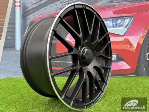 Ratlankis R19x8  5X112  ET  45  66.6  BK912  Black Half Matt+Polished Lip (BLHMPL)  For MER  (P)  ())