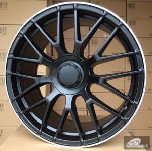 Ratlankis R19x9.5  5X112  ET  45  66.6  BK912  Black Half Matt+Polished Lip (BLHMPL)  For MER  (K4+K2)  (Rear+Front)