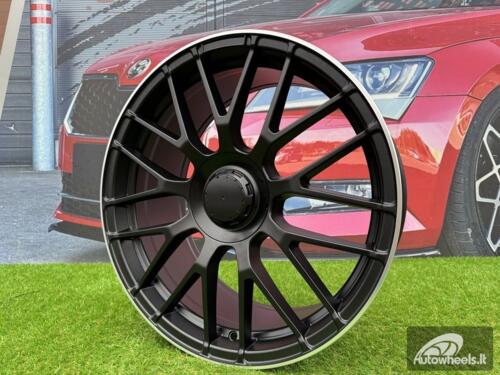 Ratlankis R19x9.5  5X112  ET  30  66.6  BK912  (A965)  Black Half Matt+Polished Lip (BLHMPL)  For MER  (K7)  ()