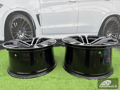Ratlankis R20x10  5X120  ET  40  74.1  BK924  Black Polished (MB)  For BMW  (K4)  (Rear+Front)