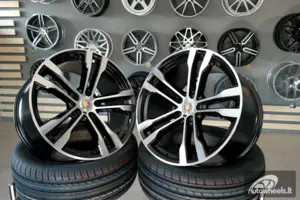 Ratlankis R20x10  5X120  ET  40  74.1  BK924  Black Polished (MB)  For BMW  (P2)  (Rear+Front)