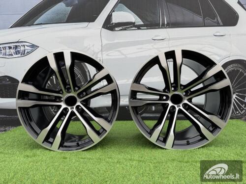 Ratlankis R20x11  5X120  ET  37  74.1  BK924  Black Polished (MB)  For BMW  (K2)  (Rear+Front)