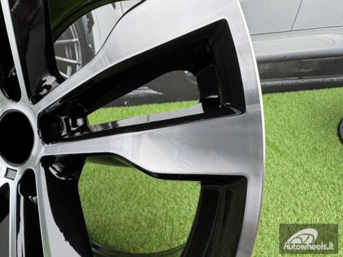 Ratlankis R20x11  5X120  ET  37  74.1  BK924  Black Polished (MB)  For BMW  (K2)  (Rear+Front)