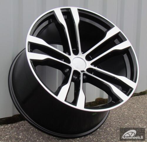 Ratlankis R20x11  5X120  ET  37  74.1  BK924  Black Polished (MB)  For BMW  (P2+K2)  (Rear+Front)