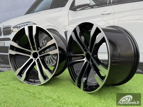 Ratlankis R20x11  5X120  ET  37  74.1  BK924  Black Polished (MB)  For BMW  (P2+K2)  (Rear+Front)