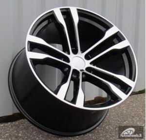 Ratlankis R20x11  5X120  ET  37  74.1  BK924  Black Polished (MB)  For BMW  (P2+K2)  (Rear+Front)