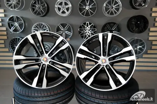Ratlankis R20x11  5X120  ET  37  74.1  BK924  Black Polished (MB)  For BMW  (P2)  (Rear+Front)
