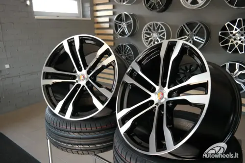 Ratlankis R20x11  5X120  ET  37  74.1  BK924  Black Polished (MB)  For BMW  (P2)  (Rear+Front)