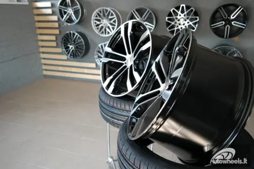 Ratlankis R20x11  5X120  ET  37  74.1  BK924  Black Polished (MB)  For BMW  (P2)  (Rear+Front)