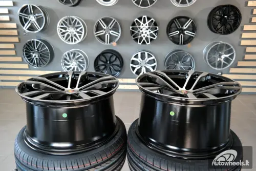 Ratlankis R20x11  5X120  ET  37  74.1  BK924  Black Polished (MB)  For BMW  (P2)  (Rear+Front)