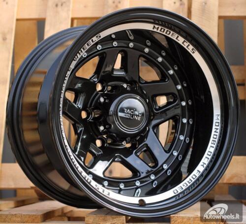 Ratlankis R15x10  6X139.7  ET  M44  110.1  BK936  Black Polished (MB)  For 4X4  (D2+R)