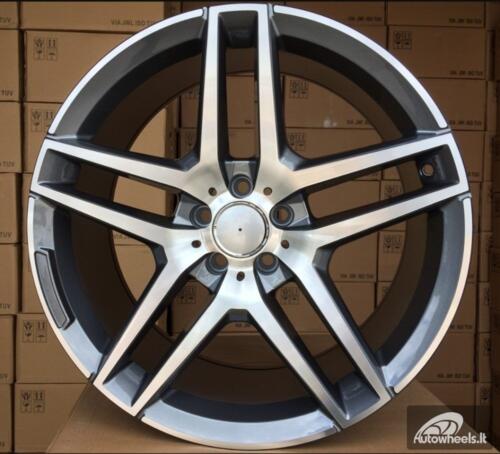 Ratlankis R19x9.5  5X112  ET  43  66.6  BK967  Grey Polished+Powder Coating (MGPC)  For MER  (K4)  ()