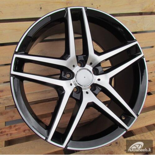 Ratlankis R19x9.5  5X112  ET  45  66.6  BK967  Black Polished (MB)  For MER  (P2)