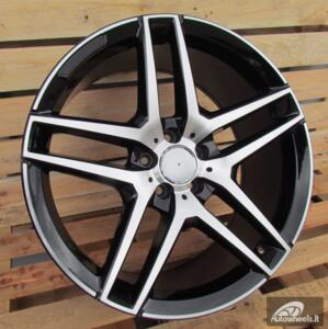 Ratlankis R19x9.5  5X112  ET  45  66.6  BK967  Black Polished (MB)  For MER  (P2)