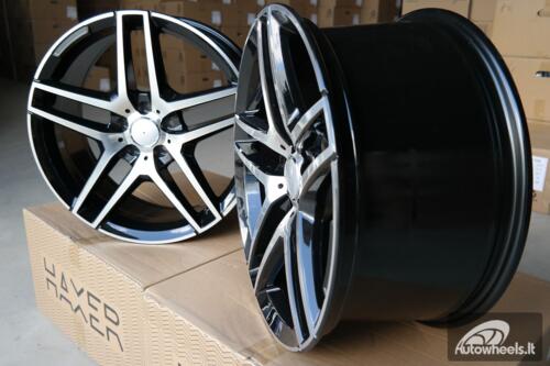 Ratlankis R19x8.5  5X112  ET  45  66.6  BK967  Black Polished (MB)  For MER  (K4)  ()