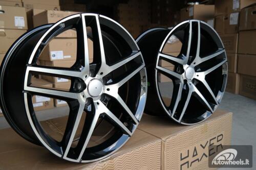 Ratlankis R19x8.5  5X112  ET  45  66.6  BK967  Black Polished (MB)  For MER  (K4)  ()