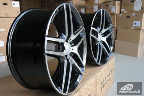 Ratlankis R19x8.5  5X112  ET  45  66.6  BK967  Black Polished (MB)  For MER  (K4)  ()