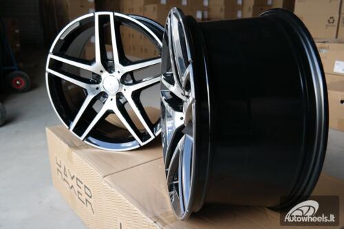 Ratlankis R19x8.5  5X112  ET  45  66.6  BK967  Black Polished (MB)  For MER  (K4)  ()