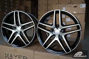 Ratlankis R19x8.5  5X112  ET  45  66.6  BK967  Black Polished (MB)  For MER  (K4)  ()