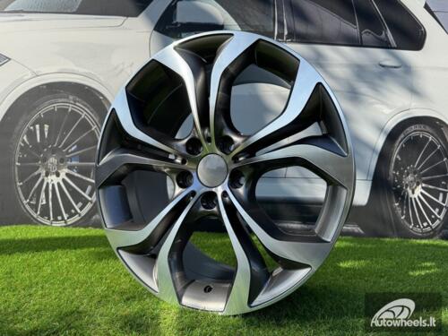 Ratlankis R19x9  5X120  ET  48  74.1  BY117  Grey Polished (MG)  For BMW  (P)  (X5)