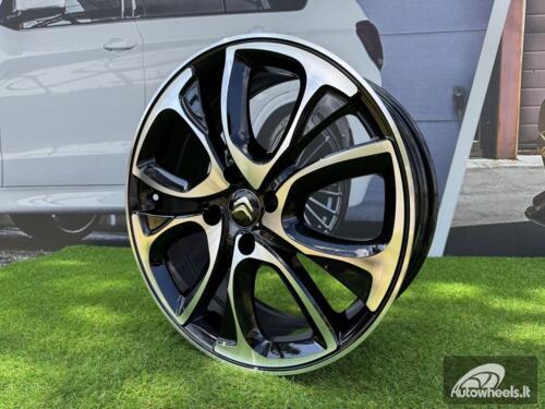 Ratlankis R18x7  4X108  ET  30  65.1  BY124  Black Polished (MB)  For CITRO  (Z1)