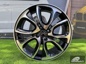 Ratlankis R18x7  4X108  ET  30  65.1  BY124  Black Polished (MB)  For CITRO  (Z1)
