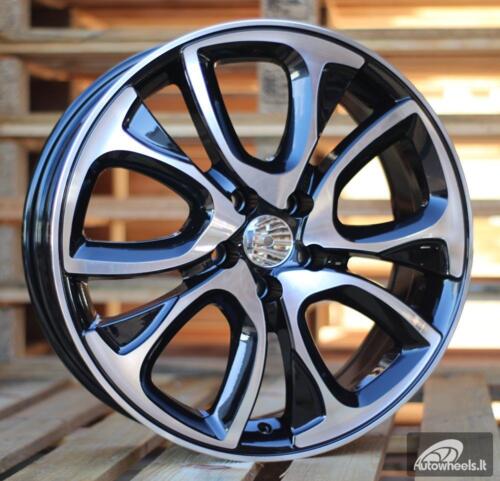 Ratlankis R18x7  4X108  ET  30  65.1  BY124  Black Polished (MB)  For CITRO  (Z3)