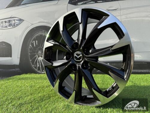 Ratlankis R19x7  5X114.3  ET  50  67.1  BY177  Black Polished (MB)  For MAZDA  (P2+P)