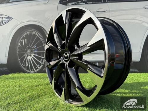 Ratlankis R19x7  5X114.3  ET  50  67.1  BY177  Black Polished (MB)  For MAZDA  (P2+P)