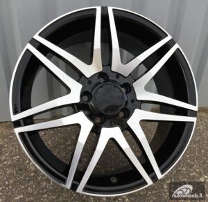 Ratlankis R18x8  5X112  ET  45  66.6  BY274  Black Polished (MB)  For MER  (Z1+Z3)